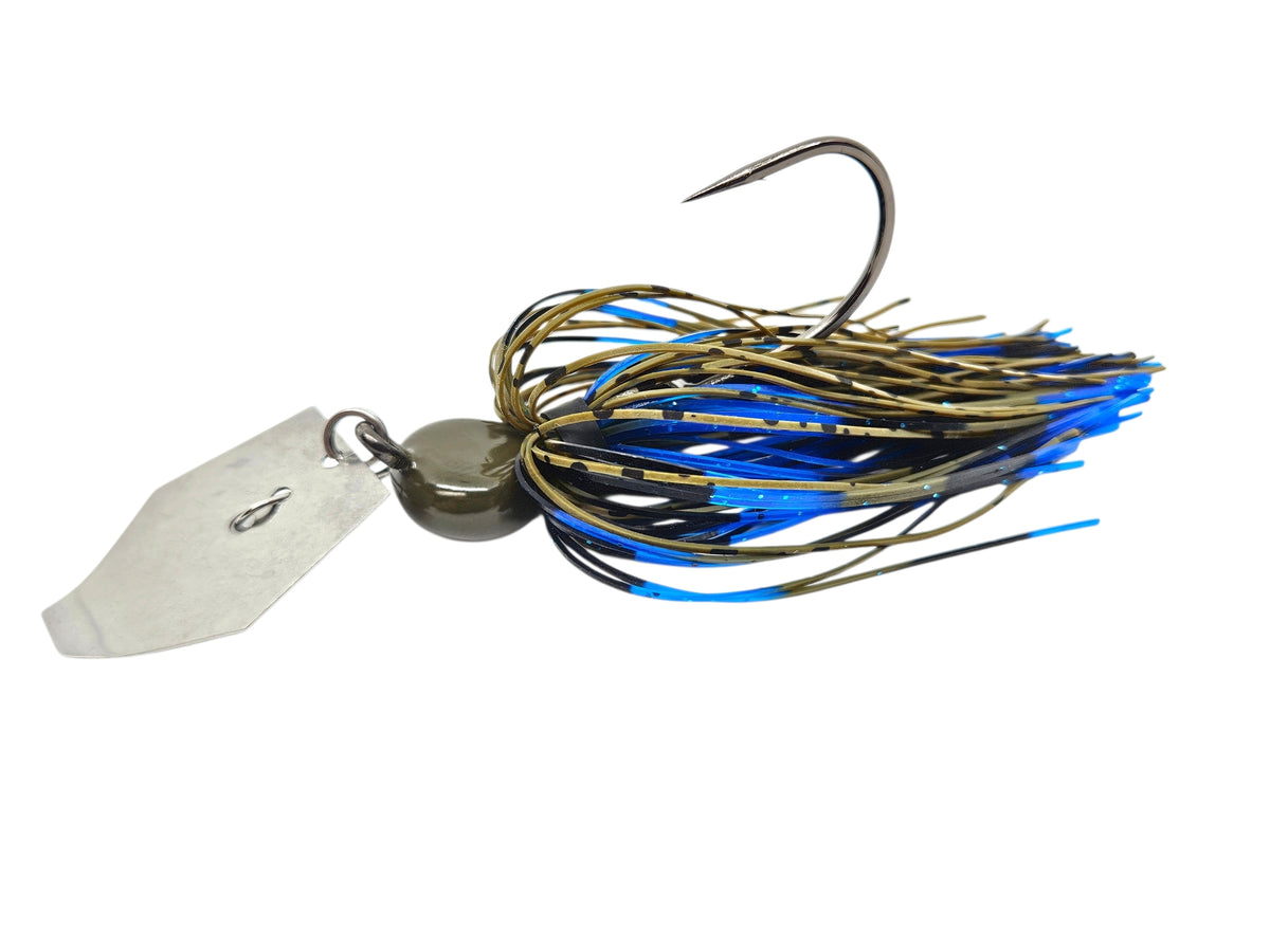 fish and hooks okeechobee 7 Craw Bladed Jig Baitcaster Reel cVz Custom's Steelhead Rods Colour:Nickel Red Head