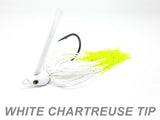 #19 "White Chartreuse Tip" Swim Jig