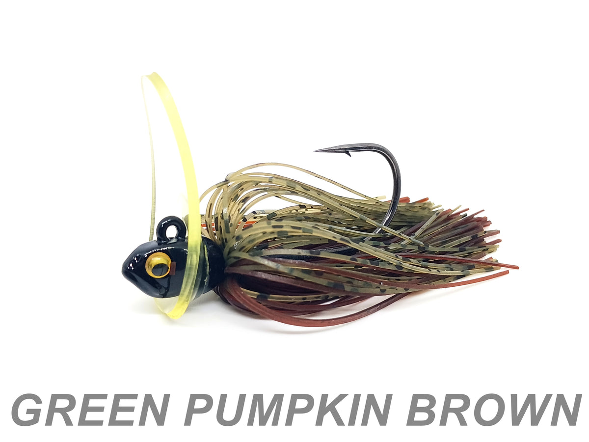 43 Green Pumpkin Brown Tungsten Scrounger Jig
