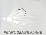 #45 "Pearl Silver Flake" Swim Jig