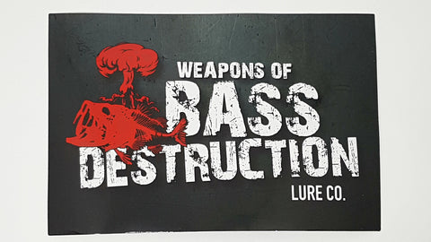 Weapons Of Bass Destruction Lure Co Decal