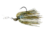 Green Pumpkin Blue Hue bladed jig bass fishing lure for bass fishing by Weapons of Bass 