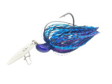 Purple Flash bladed jig bass fishing lure for bass fishing by Weapons of Bass Destruction