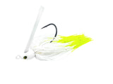 White Chartreuse Tip Swim Jig by Weapons of Bass Destruction