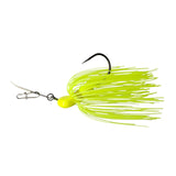 Chartreuse bladed jig bass fishing lure for bass fishing by Weapons of Bass Destruction