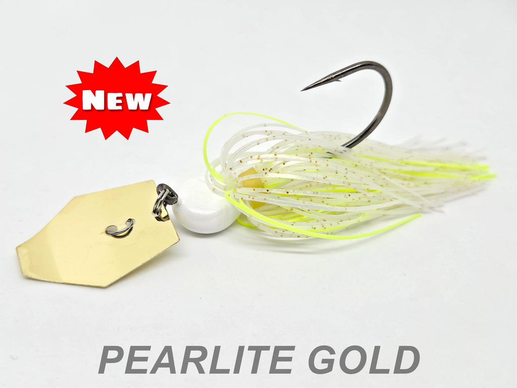 34 Pearlite Gold Gold Bladed Jig