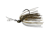Green Pumpkin Shad bladed jig bass fishing lure for bass fishing by Weapons of Bass Destruction