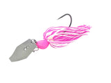 Hot Pink bladed jig bass fishing lure for bass fishing by Weapons of Bass Destruction