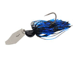 Black & Blue bladed jig bass fishing lure for bass fishing by Weapons of Bass Destruction