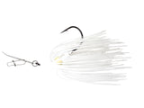 Pearl Silver Flake bladed jig bass fishing lure for bass fishing by Weapons of Bass Destruction