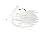 Pearl Silver Flake Swim Jig by Weapons of Bass Destruction