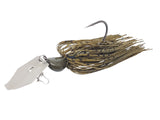 Green Pumpkin bladed jig bass fishing lure for bass fishing by Weapons of Bass Destruction