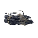 Bass Bites 1/4oz Skirted Ned Jig – "Green Pumpkin Black"