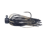 Bass Bites 1/4oz Skirted Ned Jig – "Green Pumpkin Black"