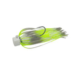 Chartreuse Shad Bass Bites 1/4oz wire-tied skirted Ned jig for bass, finesse fishing, by Weapons of Bass Destruction