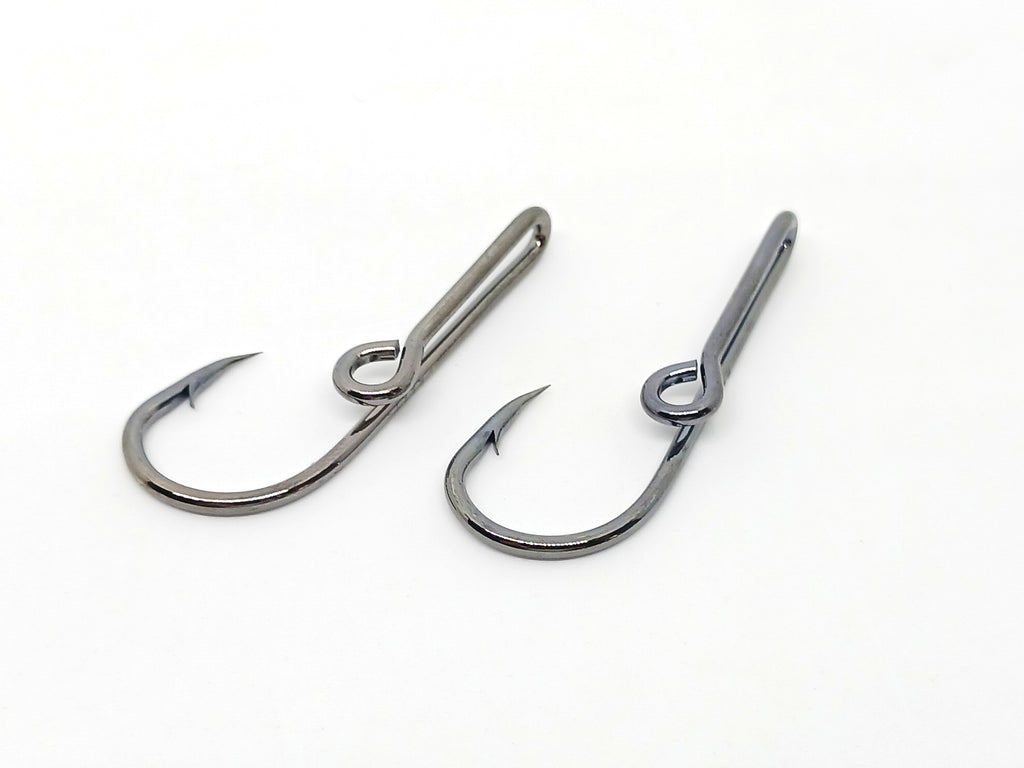 Fish Hook Hat Pin / Tie Clasp (Black)