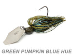 #16 "Green Pumpkin Blue Hue" Bladed Jig