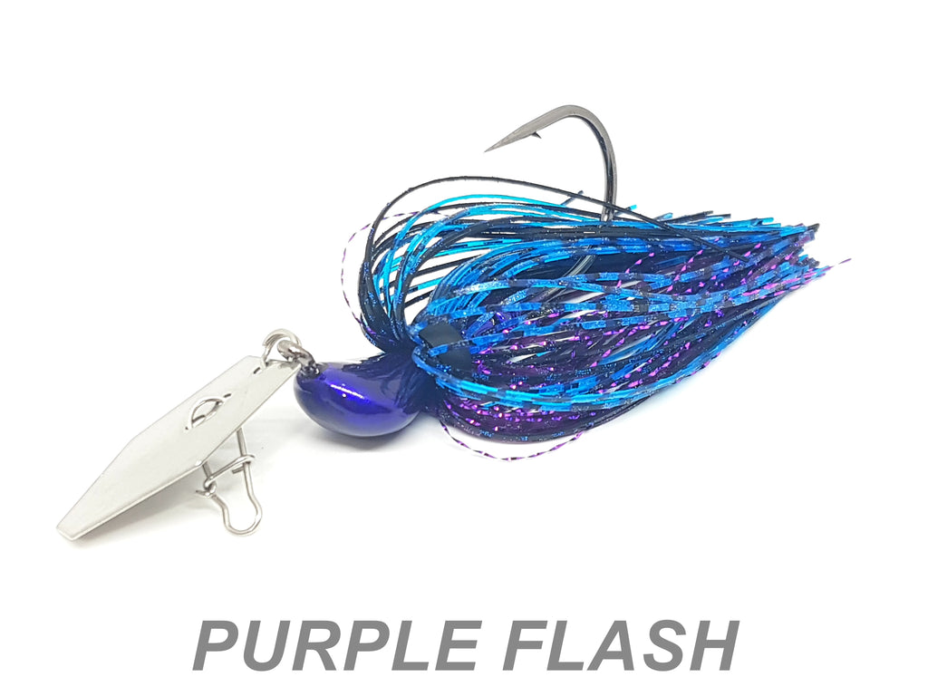 18 Purple Flash Bladed Jig