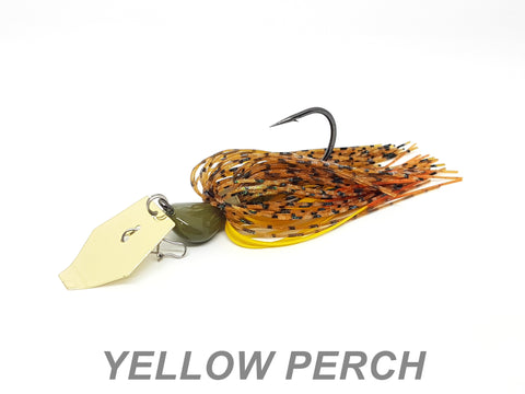 #2 "Yellow Perch" Gold Bladed Jig