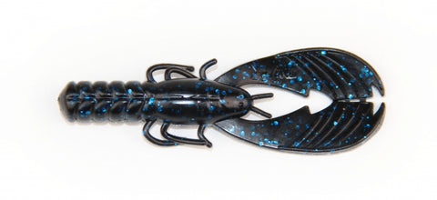 Muscle Back Finesse Craw - Black Blue Flake