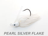 #45 "Pearl Silver Flake" Swim Jig