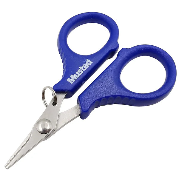 Heavy Duty Scissors Braided Line Cutters Stainless Steel Anti-Slip Micro  Serrated Edges Scissors with Portable Plastic Sheath